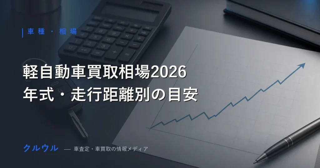 2026年のN-BOX・タント等の軽自動車買取相場表イメージ｜車査定 相場