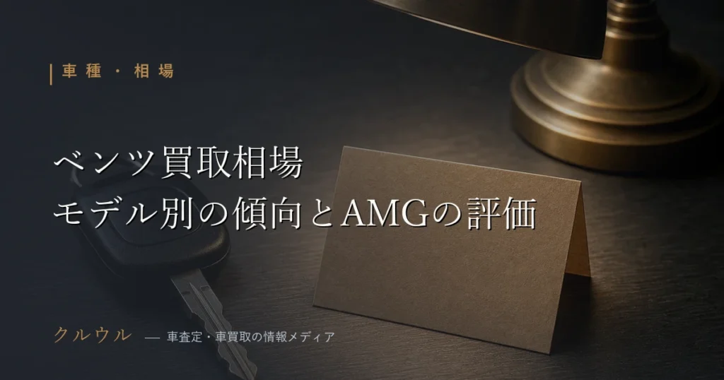 ベンツの買取相場とモデル別・AMGの評価傾向を表すイメージ画像