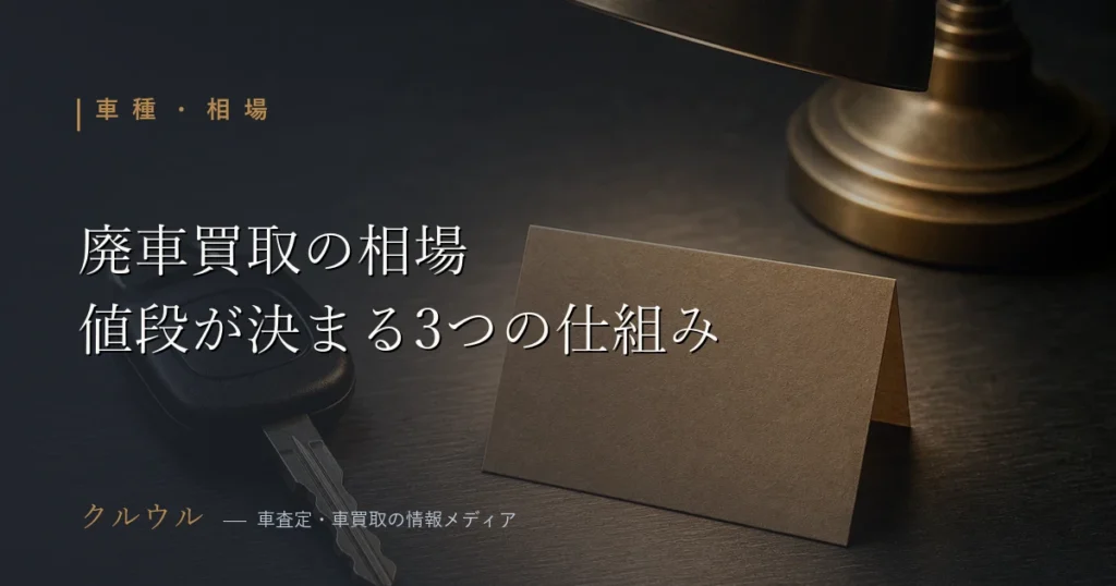 廃車買取の相場と値段が決まる仕組みを解説するアイキャッチ画像