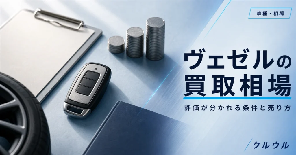 ホンダ ヴェゼルの買取相場と査定で評価が分かれる条件を解説するイメージ画像